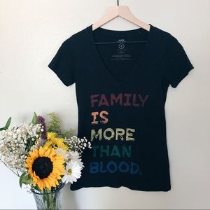 Sevenly- Family is More Than Blood Tee Shirt